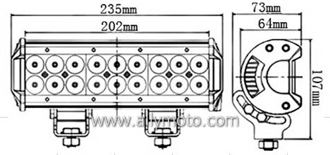 54W LED Light Bar 2021